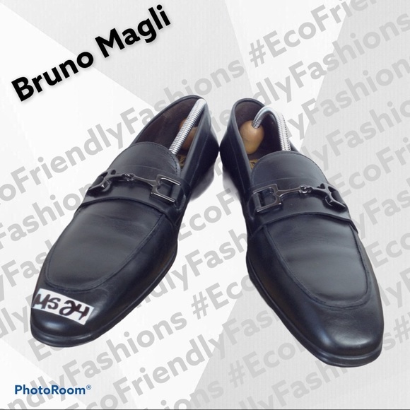Bruno Magli Men's Black Rialto Leather Loafers